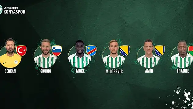 Konyaspor'dan milli takımlara 6 oyuncu!