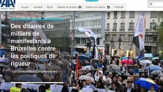 AA Fransızca yayınına başladı