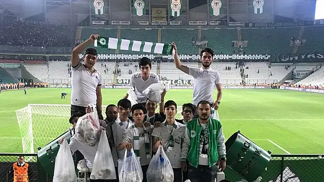 Konyaspor taraftarından örnek davranış