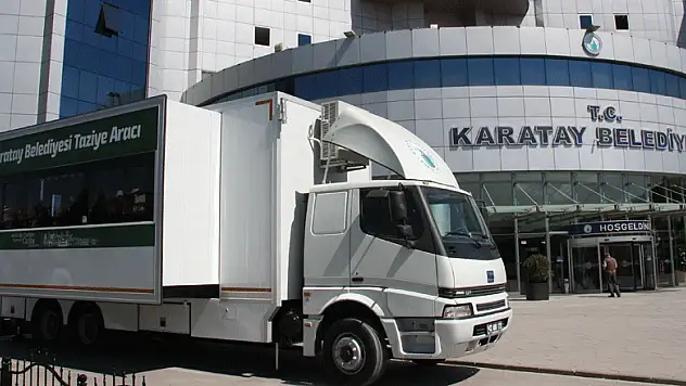 Karatay'da mobil taziye aracı hizmete girdi