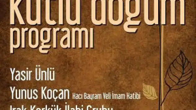 Konya Büyükşehir'den İlçelerde 'Kutlu Doğum' Programı