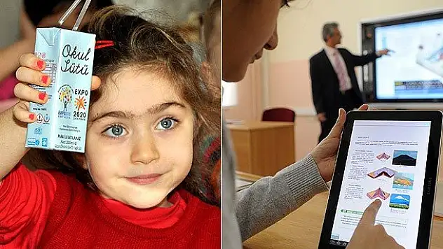 Tatil dönüşü süt ve tablet süprizi