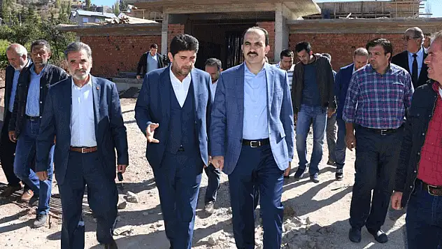 Başkan Altay Derbent ve Hüyük'te incelemelerde bulundu