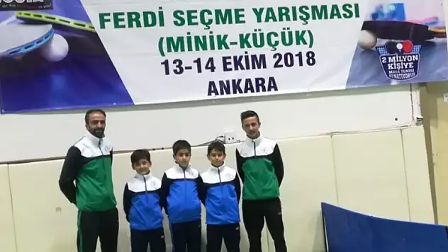 Selçuklu'dan masa tenisinde büyük başarı
