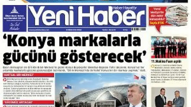 Yeni Haber Gazetesi 1. Sayfa - 28.04.2014 Pazartesi