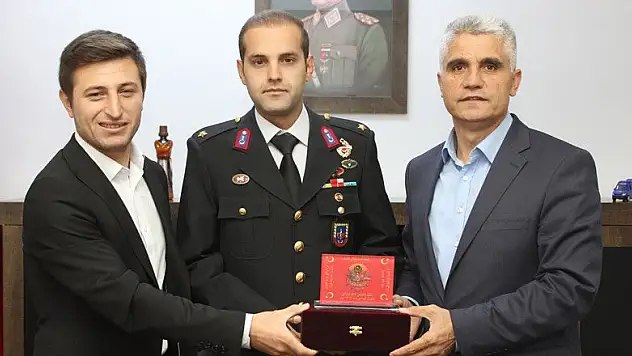 Bozkır Garnizon Komutanı'na 'hayırlı olsun' ziyareti