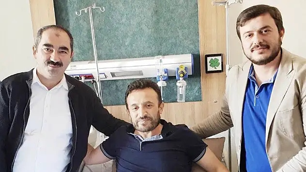 Karatay'dan Dr. Mehmet Oğuz'a geçmiş olsun ziyareti