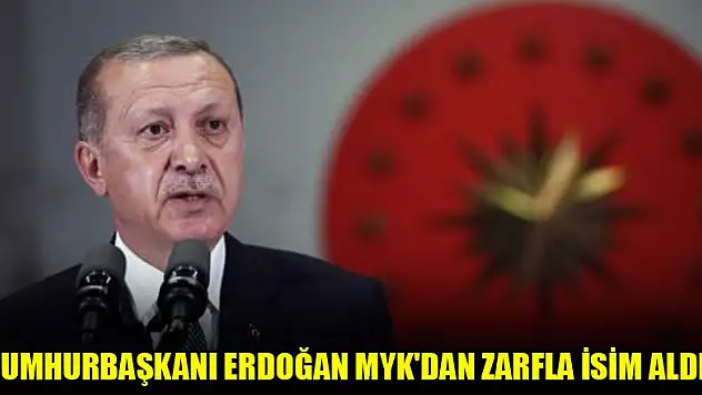 Cumhurbaşkanı Erdoğan MYK'dan zarfla isim aldı!