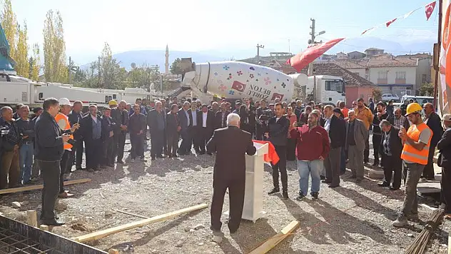 Halkapınar'da temel atma töreni