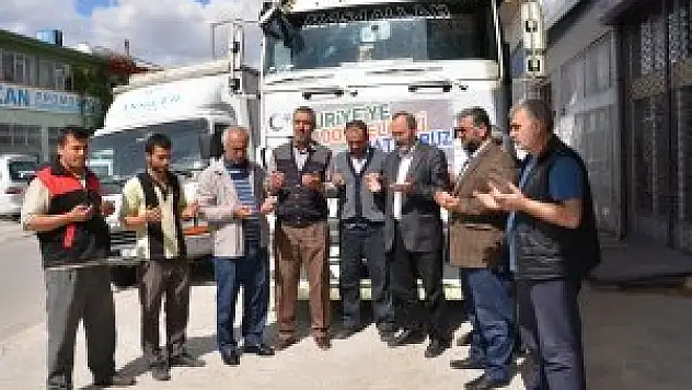 Konya'dan Suriye'ye yardım tırı