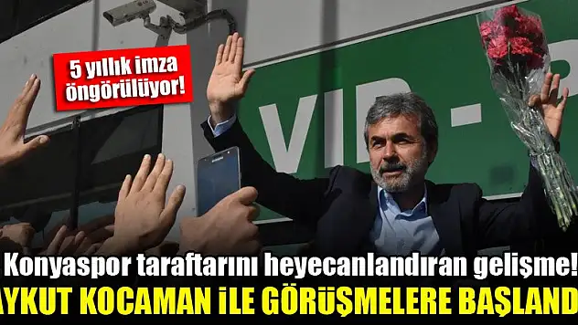Konyaspor taraftarını heyecanlandıran gelişme! Aykut Kocaman ile görüşmelere başlandı
