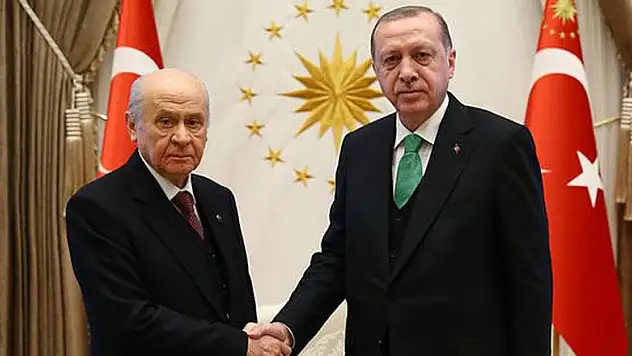 Erdoğan ve Bahçeli görüşmesi sona erdi