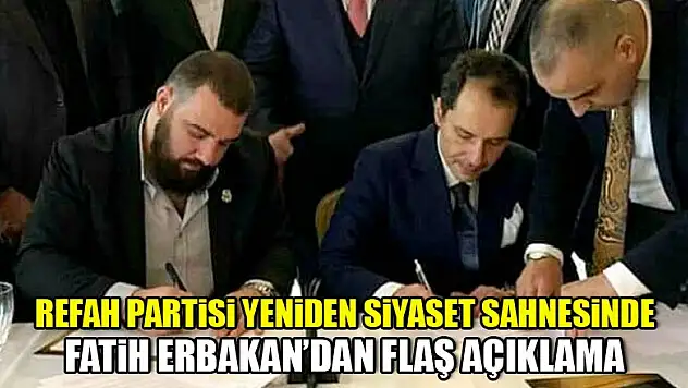 Erbakan'ın oğlu yeni partinin ismini duyurdu!