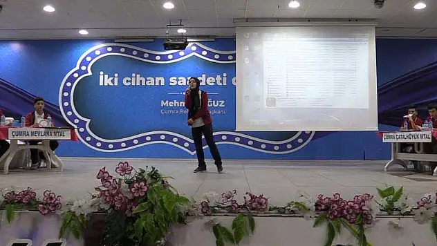 Çumra'da 'Haydi Konuş Bakalım' yarışması