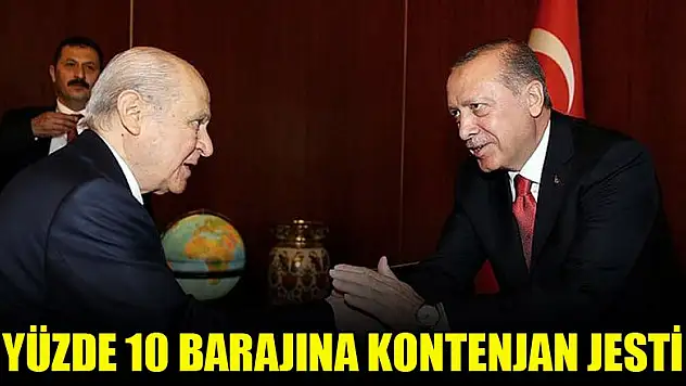 Yüzde 10 barajına kontenjan jesti