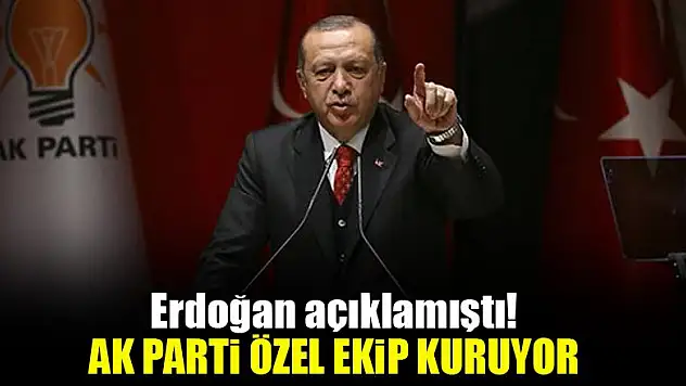 Erdoğan açıklamıştı! AK Parti özel ekip kuruyor