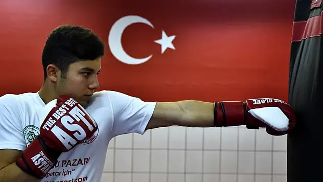 Konyalı milli sporcunun büyük azmi