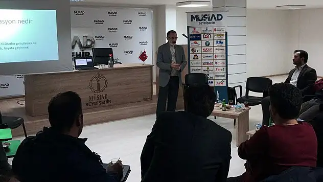 Mehmet Ali Korkmaz, Seydişehir'de konferans verdi