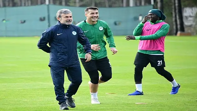 Konyaspor idmanında neşeler yerindeydi