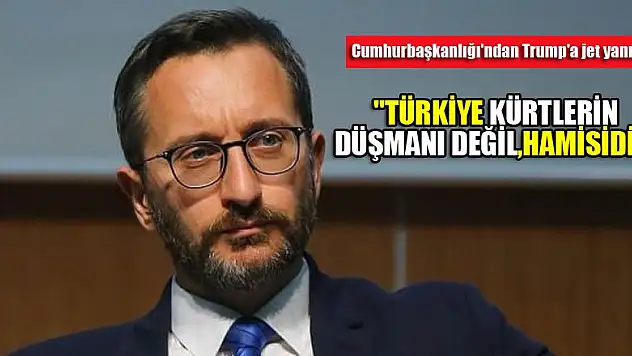 Cumhurbaşkanlığı'ndan Trump'a jet yanıt