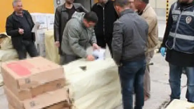 45 bin paket kaçak sigara ele geçirildi