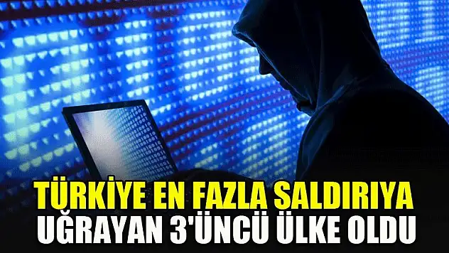 Türkiye en fazla saldırıya uğrayan 3'üncü ülke