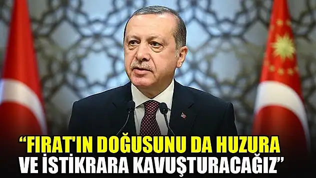 Fırat'ın doğusunu da huzura ve istikrara kavuşturacağız