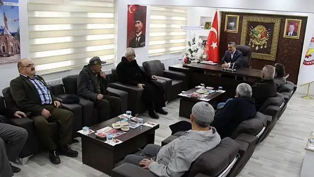 Seydişehirli gazilerden Başkan Tutal'a ziyaret