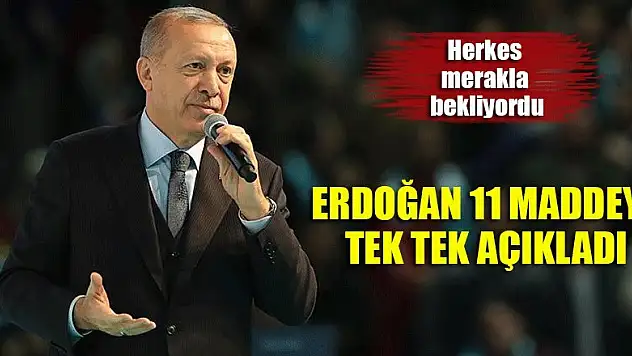 Cumhurbaşkanı Erdoğan AK Parti'nin seçim manifestosunu açıkladı