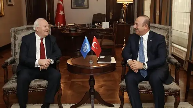 Çavuşoğlu Katar Kalkınma Fonu Direktörü el-Kevari'yi kabul etti