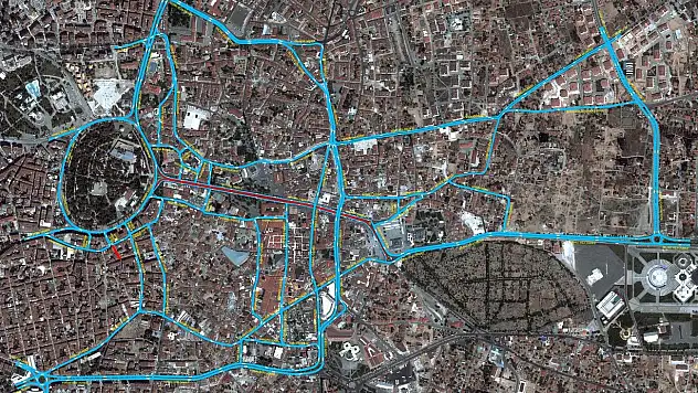 Mevlana caddesi'nde trafik düzenlemesi