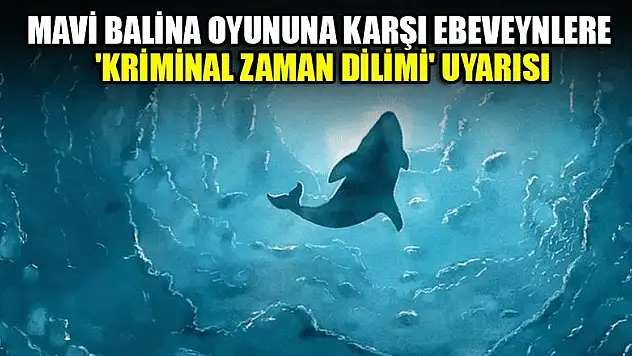 Mavi balina oyununa karşı ebeveynlere 'kriminal zaman dilimi' uyarısı