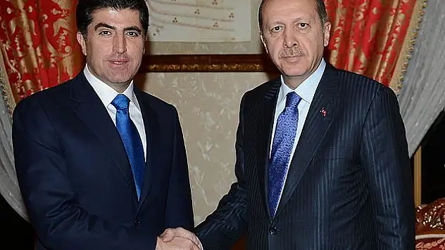 Erdoğan Barzani ile görüşüyor