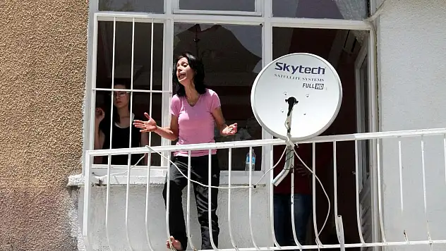 Çocukları için kendini yakmak istedi