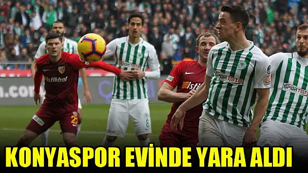 Konyaspor evinde yara aldı!