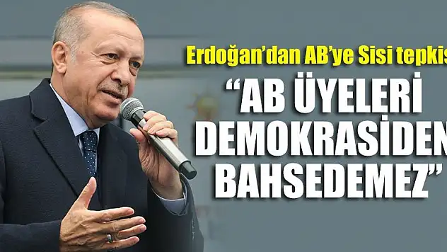 Cumhurbaşkanı Erdoğan AB'ye sert tepki gösterdi