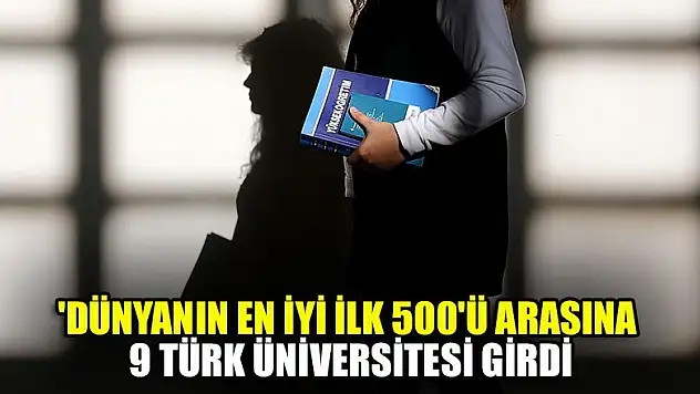 'Dünyanın en iyi ilk 500'ü arasına 9 Türk üniversitesi girdi