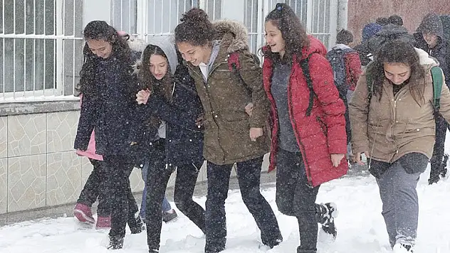 Halkapınar'da kar nedeniyle okullar tatil edildi