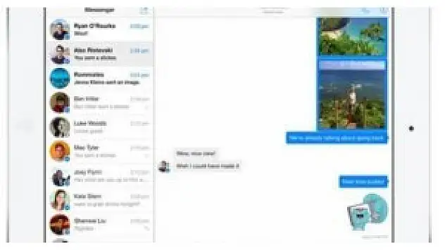 iPad'e Facebook Messenger geldi
