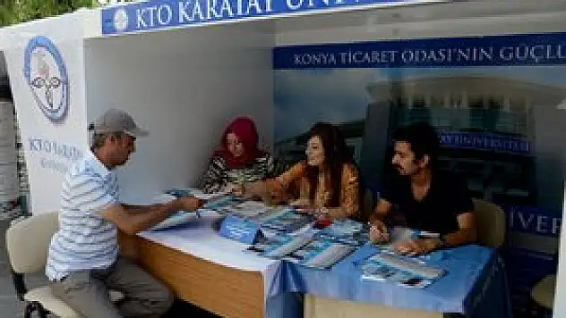 Konya'da üniversite adaylarına tercih standı
