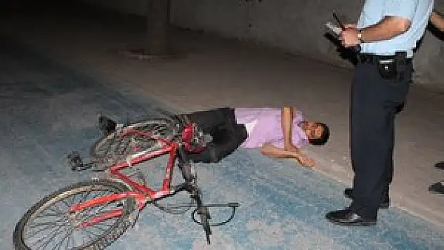 Bisikletten düşerek hastanelik oldu