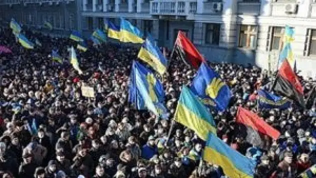 Moskova'dan Ukrayna'ya destek mitingi