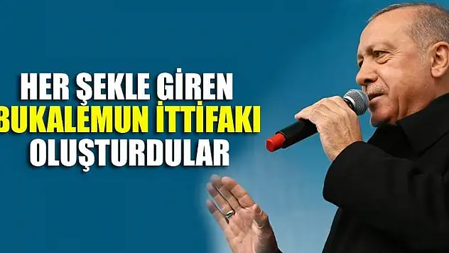 Cumhurbaşkanı Erdoğan: Bukalemun ittifakı oluşturdular