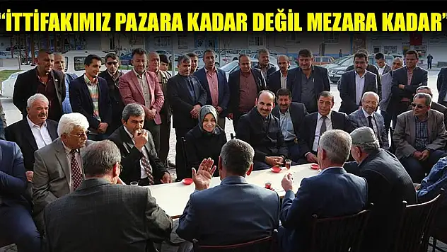 Usta ve Altay, Altınekin'de vatandaşlarla buluştu