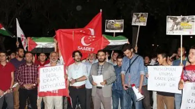 Gazze'ye saldırı protesto edildi