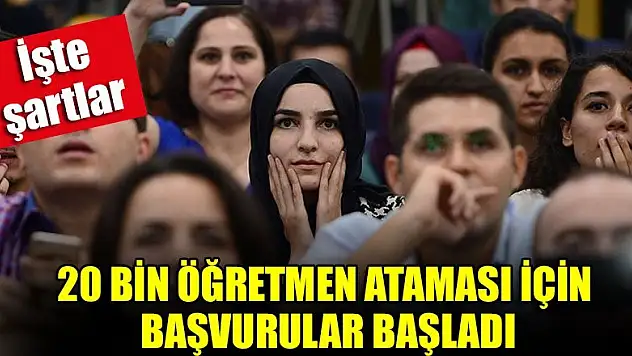 20 bin öğretmen ataması için başvurular başladı