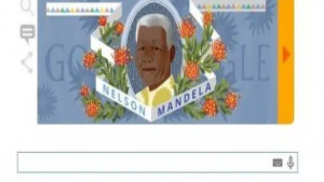 Google'dan Nelson Mandela için doodle
