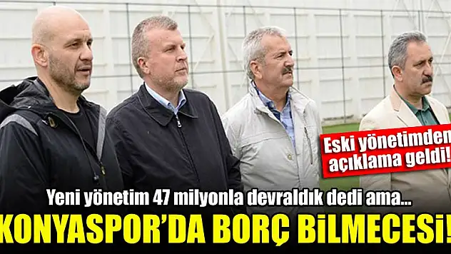 Konyaspor'da borç bilmecesi! Eski yönetim yalanladı