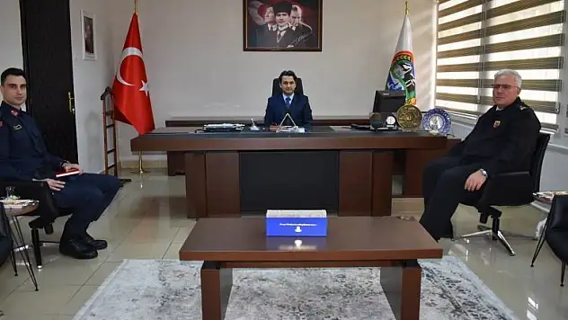 Konya İl Jandarma Komutanı Seydişehir Kaymakamını ziyaret etti