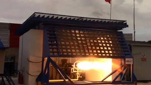 İlk kez görüntülendi! İşte Türkiye'nin uzay roketi motoru